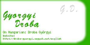 gyorgyi droba business card